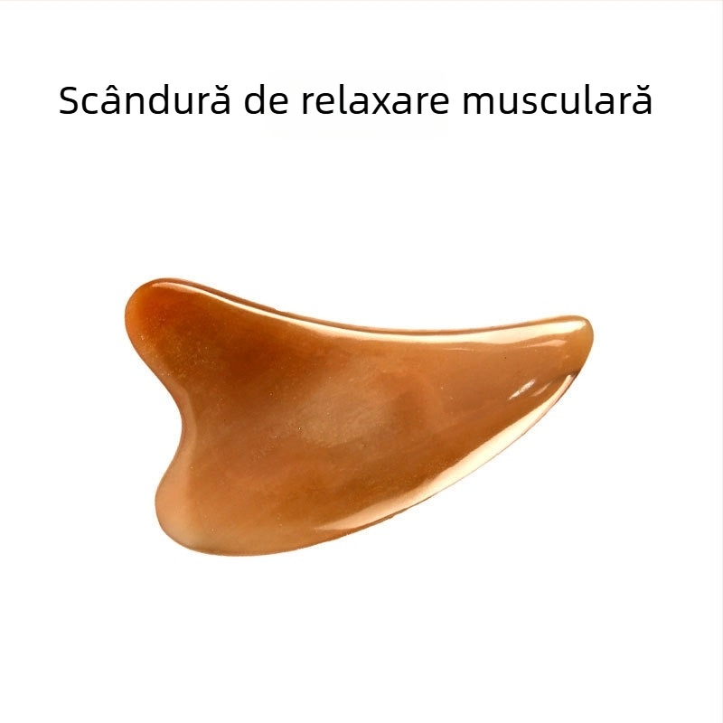 Tavă Gua Sha din corn pentru masaj facial și modelare a gâtului – 200 buc./cutie
