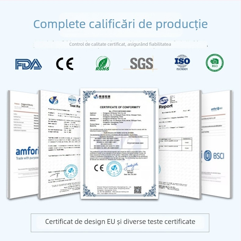 Bilă cu valuri din oțel inoxidabil și lingură pentru gheață - instrument de frumusețe pentru masaj facial, non-electric, oțel inoxidabil 304