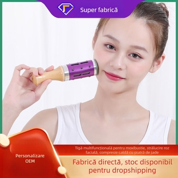 Dispozitiv de moxibustie facial cu aventurin, portabil, 4–6 găuri, cutie inclusă, marcă Arching ancient ai