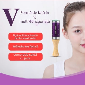 Dispozitiv de moxibustie facial cu aventurin, portabil, 4–6 găuri, cutie inclusă, marcă Arching ancient ai