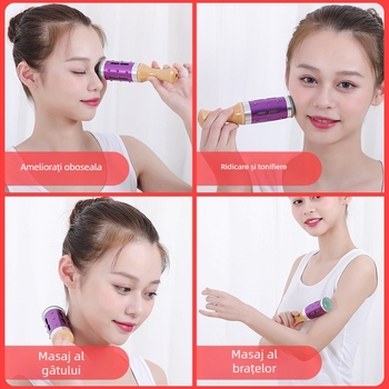 Dispozitiv de moxibustie facial cu aventurin, portabil, 4–6 găuri, cutie inclusă, marcă Arching ancient ai