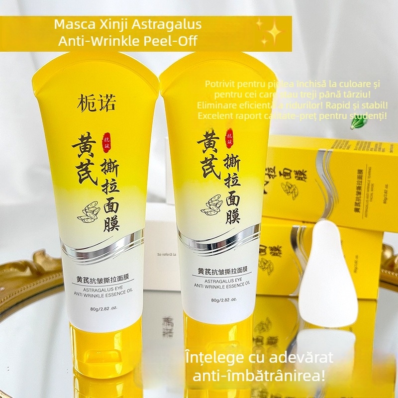 Maskă peel-off cu Gardenia și Astragalus pentru anti-îmbătrânire, estomparea porilor, iluminarea pielii și hidratare
