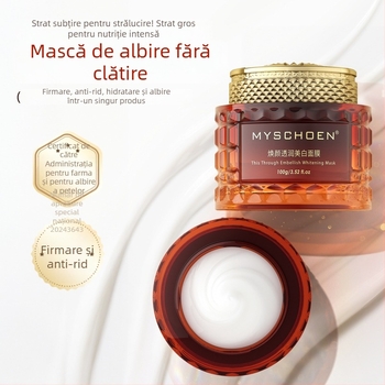 Mască de față cu lut pentru albire — hidratare, calmare, luminozitate, 100 ml, Guangzhou