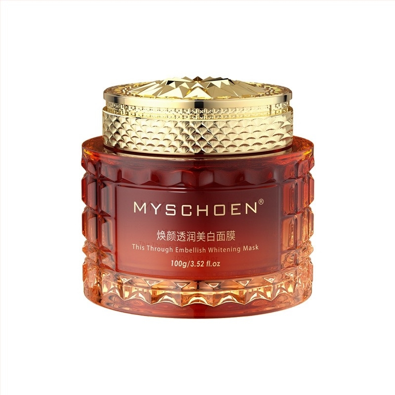 Mască de față cu lut pentru albire — hidratare, calmare, luminozitate, 100 ml, Guangzhou