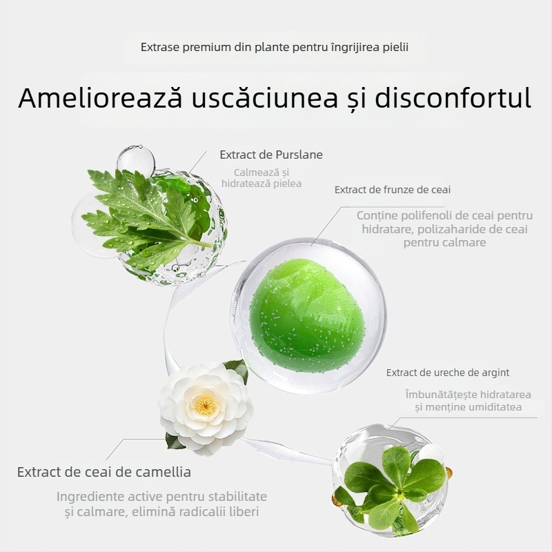 Mască de noapte calmantă Hanjilian – mască cremă-gel pentru hidratare, calmare și netezire a pielii; pentru ten mixt; 3 ani de valabilitate