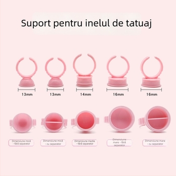Căniță de pigmenți pentru tatuaj, pentru microblading sprâncene și tatuaj buze; unelte și accesorii pentru tatuaje; tavă pentru lipici gene; utilizare universală; conținut net aproximativ 50–70 g