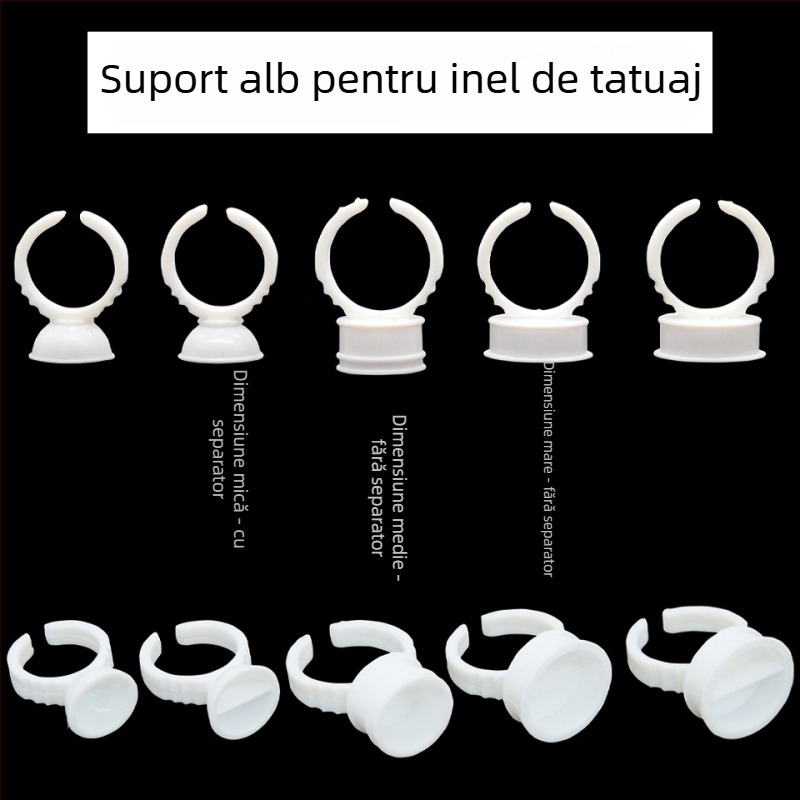 Căniță de pigmenți pentru tatuaj, pentru microblading sprâncene și tatuaj buze; unelte și accesorii pentru tatuaje; tavă pentru lipici gene; utilizare universală; conținut net aproximativ 50–70 g