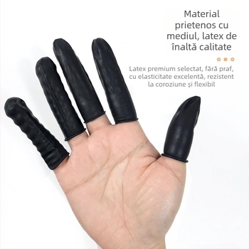 Capace degetelor de unică folosință pentru manichiură (nealunecoase, anti-statice, din cauciuc)