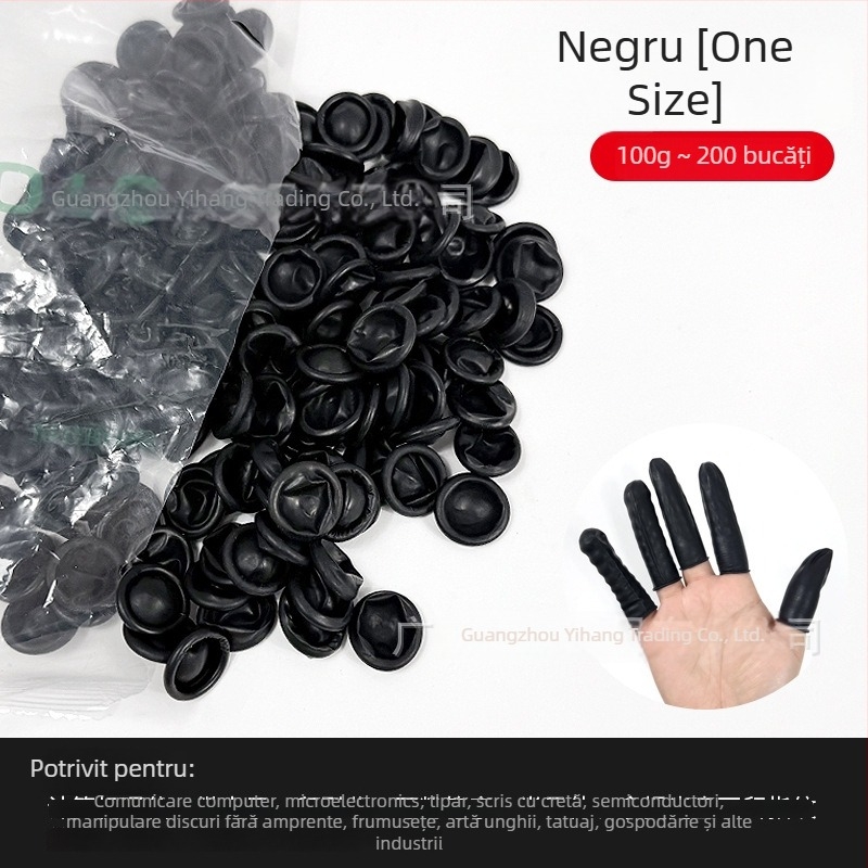 Capace degetelor de unică folosință pentru manichiură (nealunecoase, anti-statice, din cauciuc)