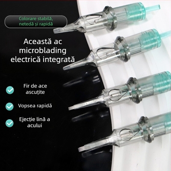 Vârf de ac PMU, de unică folosință, All-in-One pentru tatuaj sprâncene, buze și linie a ochilor