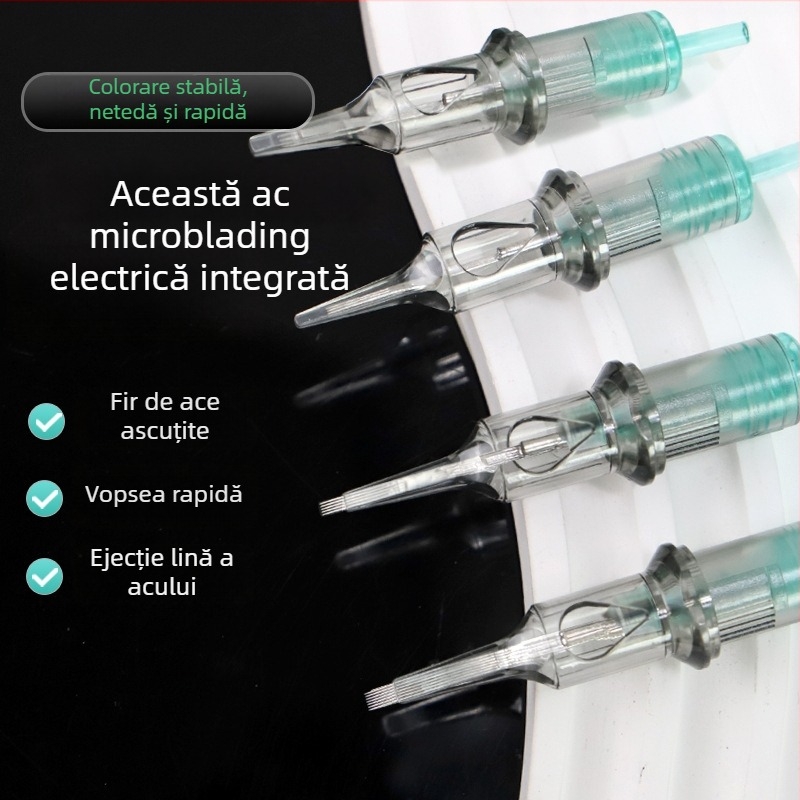 Vârf de ac PMU, de unică folosință, All-in-One pentru tatuaj sprâncene, buze și linie a ochilor