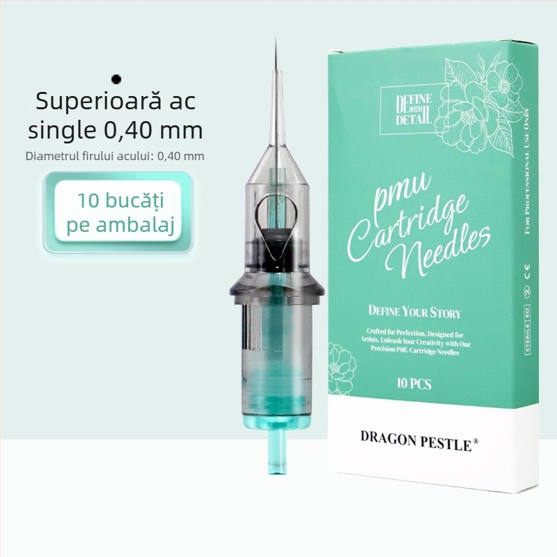 Vârf de ac PMU, de unică folosință, All-in-One pentru tatuaj sprâncene, buze și linie a ochilor