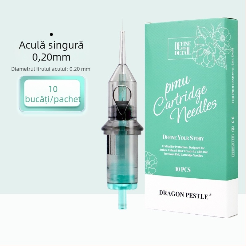 Vârf de ac PMU, de unică folosință, All-in-One pentru tatuaj sprâncene, buze și linie a ochilor