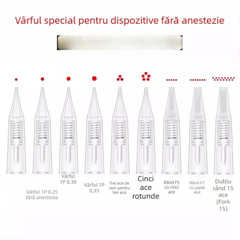 Ace de tatuaj pentru mașina de microblading, compatibilitate universală, greutate netă 20 g, 100 bucăți în pachet, etichetare privată licențiată