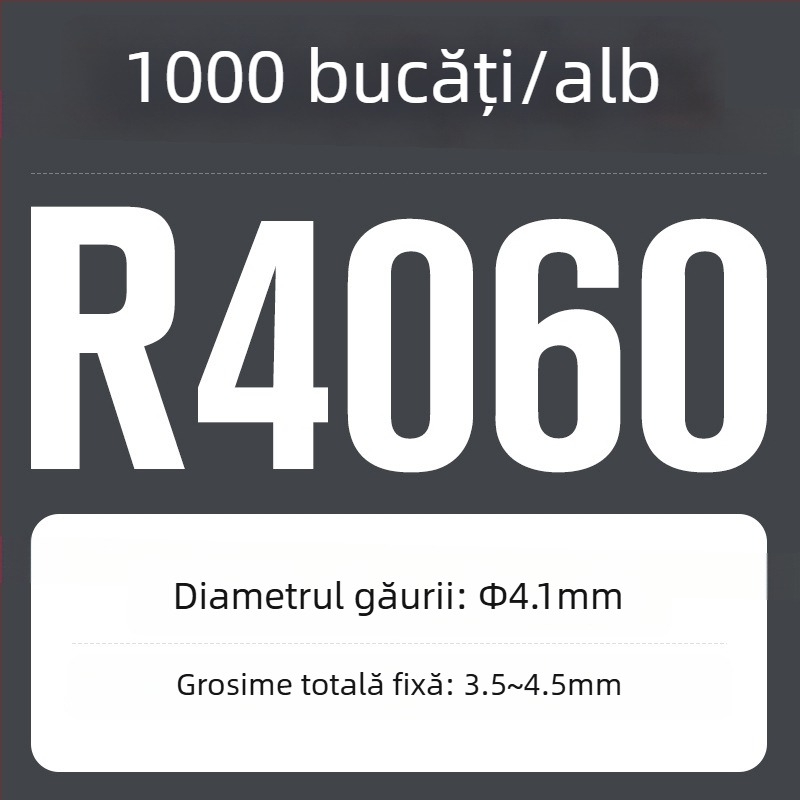 R-tip nailon rivet cu extindere din plastic și cataramă; Material: Nylon PA-66; Standard: Standard Național; Tip de pin: cuie de presiune