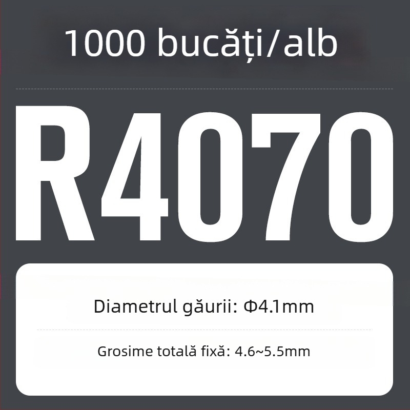 R-tip nailon rivet cu extindere din plastic și cataramă; Material: Nylon PA-66; Standard: Standard Național; Tip de pin: cuie de presiune