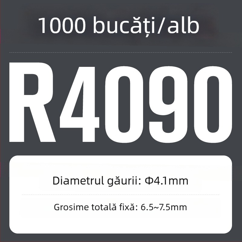 R-tip nailon rivet cu extindere din plastic și cataramă; Material: Nylon PA-66; Standard: Standard Național; Tip de pin: cuie de presiune