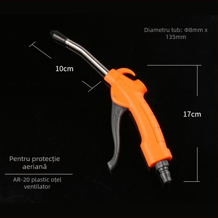 Sanyu AR-10 pistol pneumatic pentru suflare praf, de înaltă presiune, piston din plastic-otel, 0,15 kg