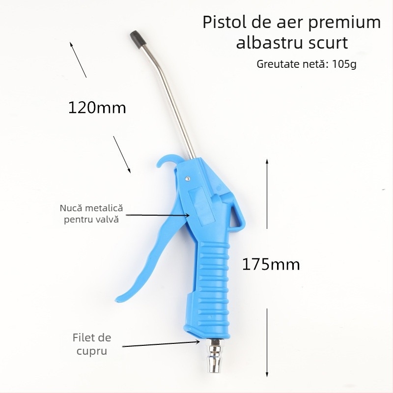 Sanyu AR-10 pistol pneumatic pentru suflare praf, de înaltă presiune, piston din plastic-otel, 0,15 kg