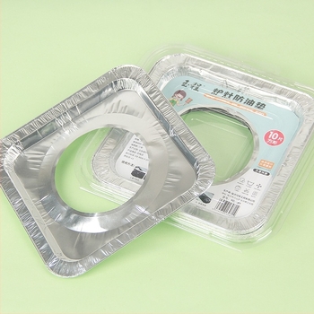 Covoraș de protecție din folie de aluminiu pentru aragaz, rotund, 50 microni, suport pentru aragaz, Dongsheng