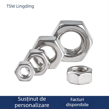 Set de piulițe hexagonale într-o cutie, 405 buc, oțel inoxidabil 304, DIN 934, A2-70