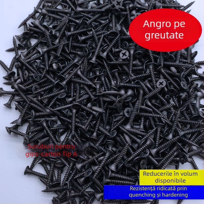 Snowteng șuruburi autoforante pentru gips-carton, cap încastrat, fosfotate, oțel carbon 1022, GB14210