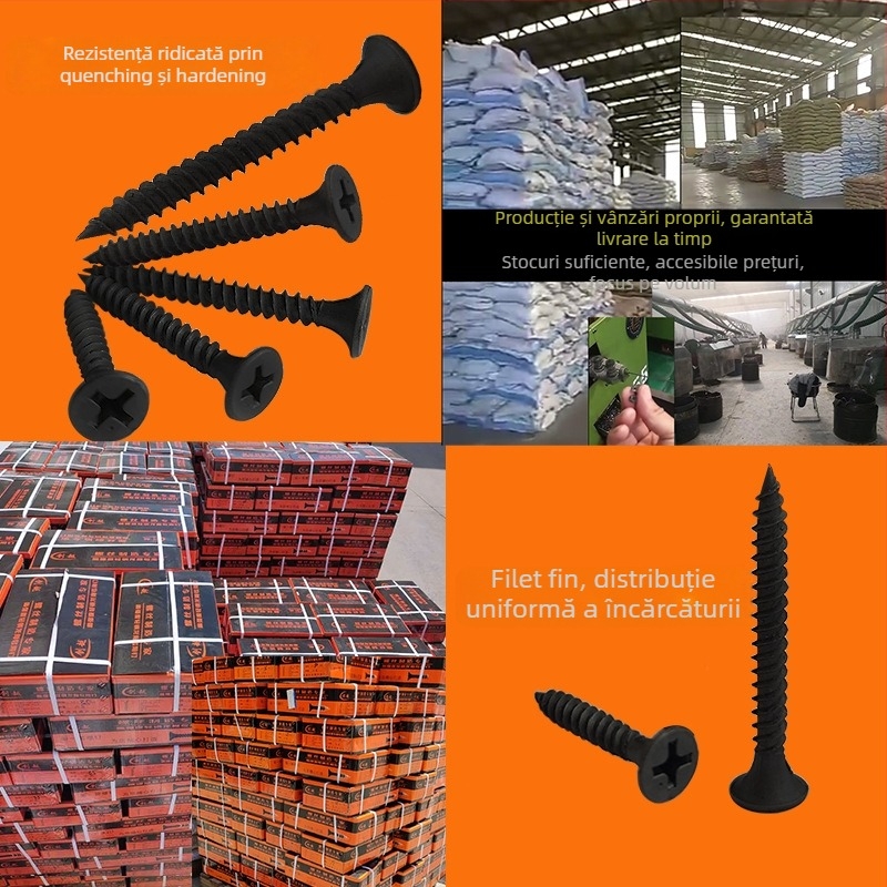 Snowteng șuruburi autoforante pentru gips-carton, cap încastrat, fosfotate, oțel carbon 1022, GB14210