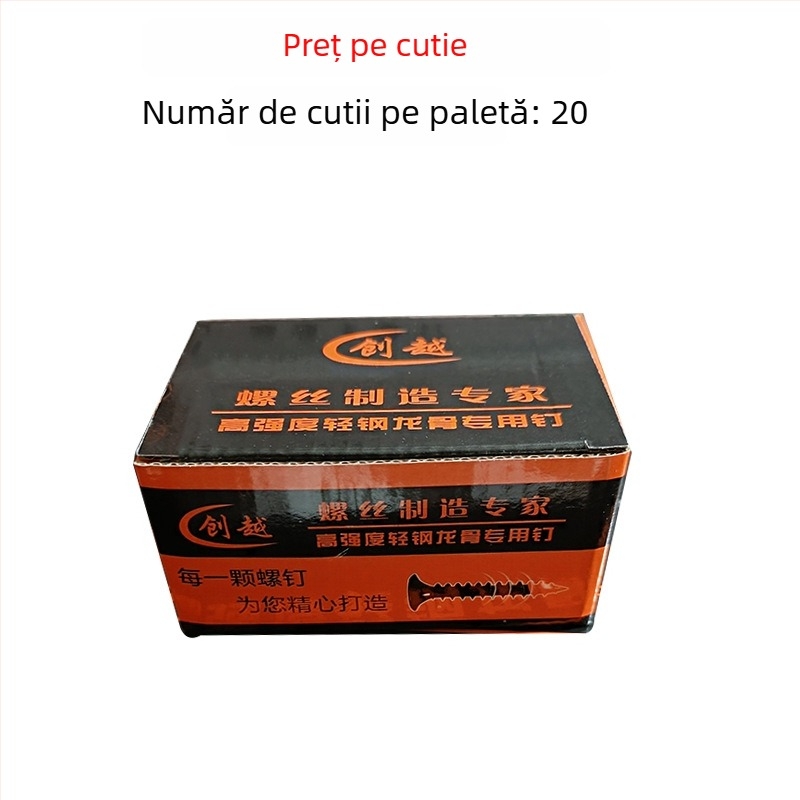 Snowteng șuruburi autoforante pentru gips-carton, cap încastrat, fosfotate, oțel carbon 1022, GB14210