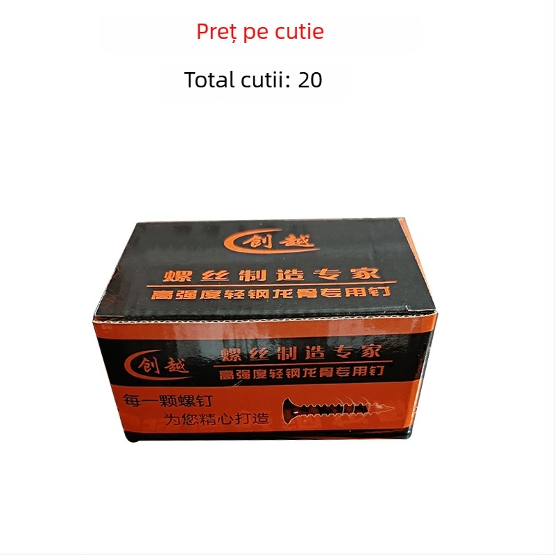 Snowteng șuruburi autoforante pentru gips-carton, cap încastrat, fosfotate, oțel carbon 1022, GB14210