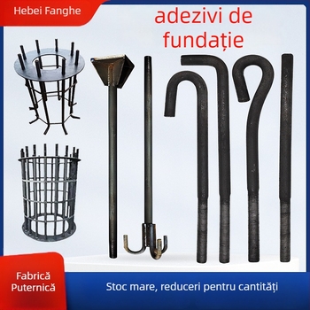 Șuruburi de ancorare pentru structuri din oțel – componente încorporate, GB799, oțel din carbon Q235, suprafață: culoare naturală