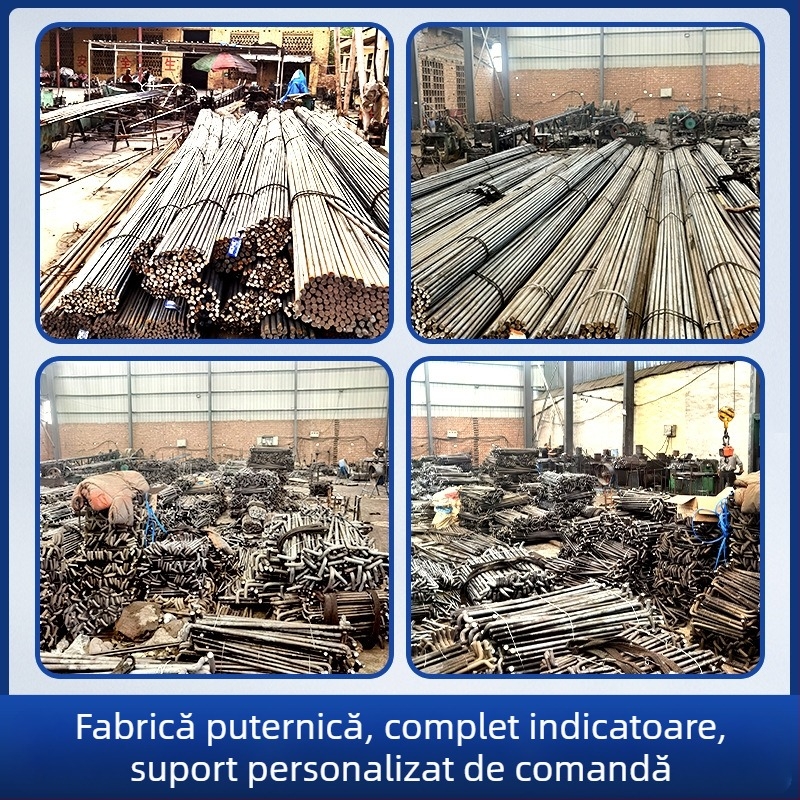 Șuruburi de ancorare pentru structuri din oțel – componente încorporate, GB799, oțel din carbon Q235, suprafață: culoare naturală