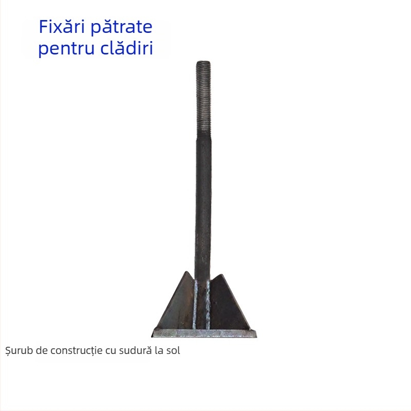 Șuruburi de ancorare pentru structuri din oțel – componente încorporate, GB799, oțel din carbon Q235, suprafață: culoare naturală