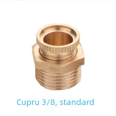 Ventil de drenaj din cupru pentru compresor de aer, acționare manuală, flux unidirecțional, drenaj apă