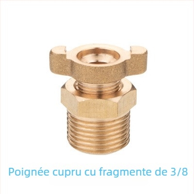 Ventil de drenaj din cupru pentru compresor de aer, acționare manuală, flux unidirecțional, drenaj apă