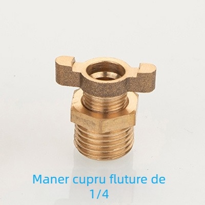 Ventil de drenaj din cupru pentru compresor de aer, acționare manuală, flux unidirecțional, drenaj apă