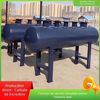 Distribuitor de apă pentru centrala de aer condiționat și conducte de încălzire prin podea, oțel inoxidabil, model Diverter, stil modern minimalist