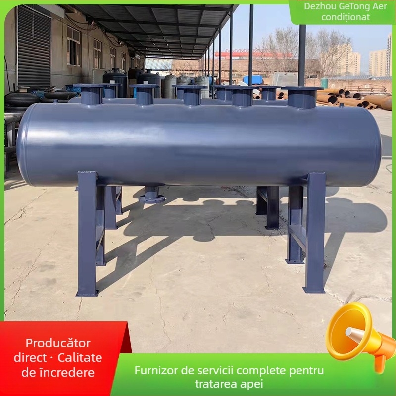 Distribuitor de apă pentru centrala de aer condiționat și conducte de încălzire prin podea, oțel inoxidabil, model Diverter, stil modern minimalist