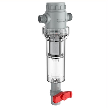 Filtru extensibil pentru acvariu cu plasă 10–200, cameră de sedimentare și supapă cu bilă (mediu filtrant)