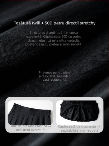 Fustă pentru fetițe în linie A, țesătură poliester, conținut principal poliester 77,1%, pentru copii 3-8 ani, sezonul primăvară.