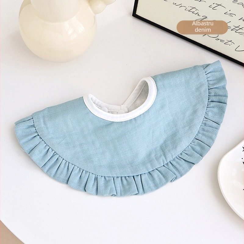 Bavetă pentru nou-născuți – bumbac 95%+, impermeabilă, rezistentă la murdărie, unisex, modele cu flori/puncte