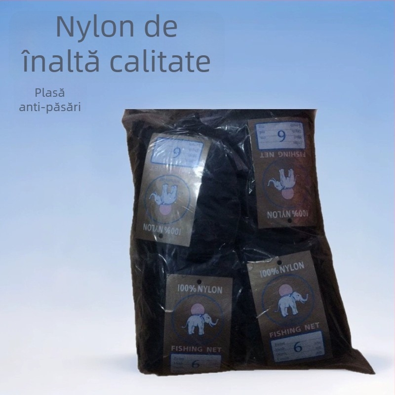 Plasă anti păsări pentru agricultură | Jun Hongtu | Poliester de înaltă rezistență | Diametru sârmă: 150 d | Durată de viață: 0.6