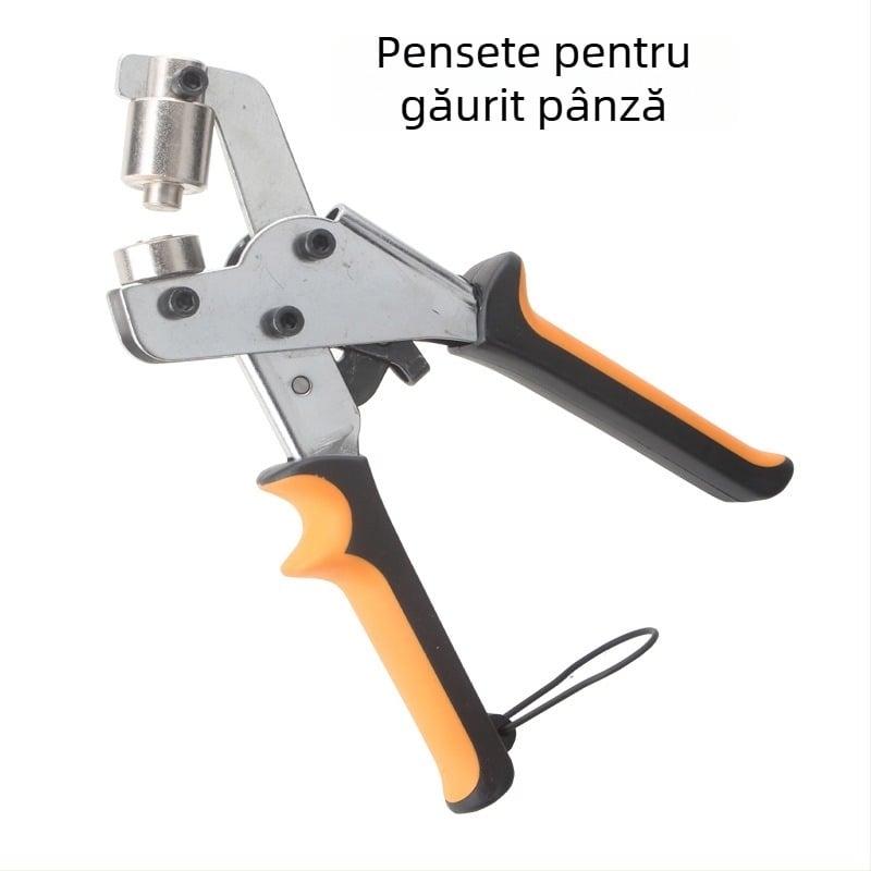 Set de clește pentru ochiuri la prelate – găuri 6/10 mm, oțel 45#, 0,51 kg, Sky Tiger