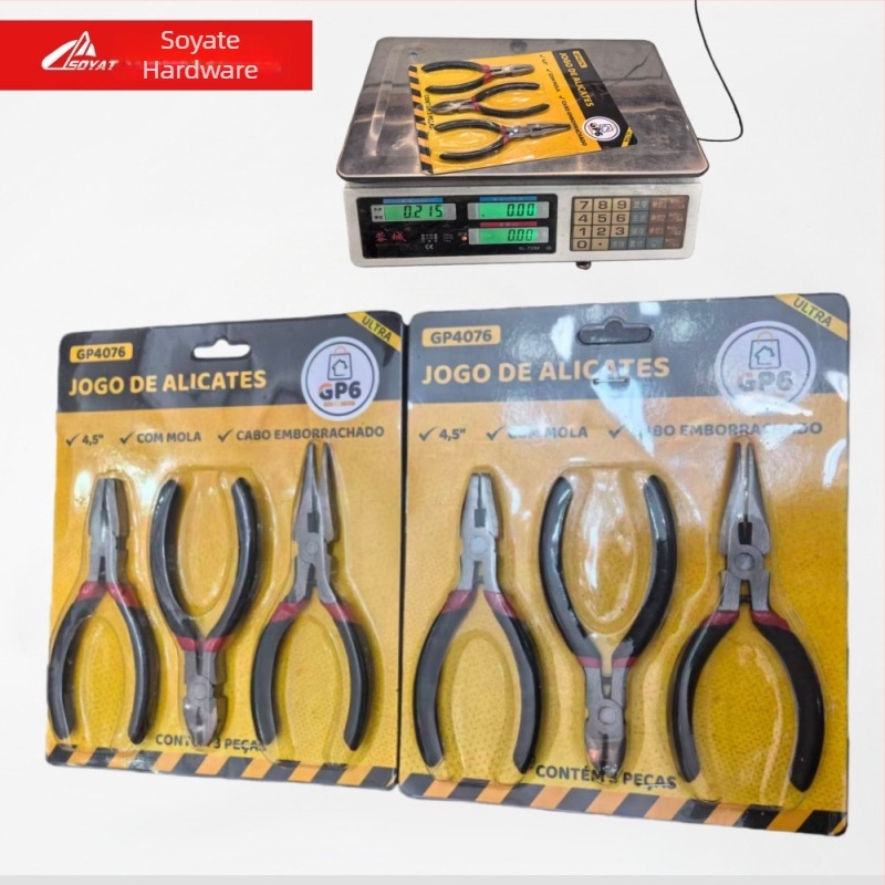 Set de 3 clește pentru sârmă, handmade, cu vârfuri diagonale, personalizabil, din oțel unelte, 0,03 kg