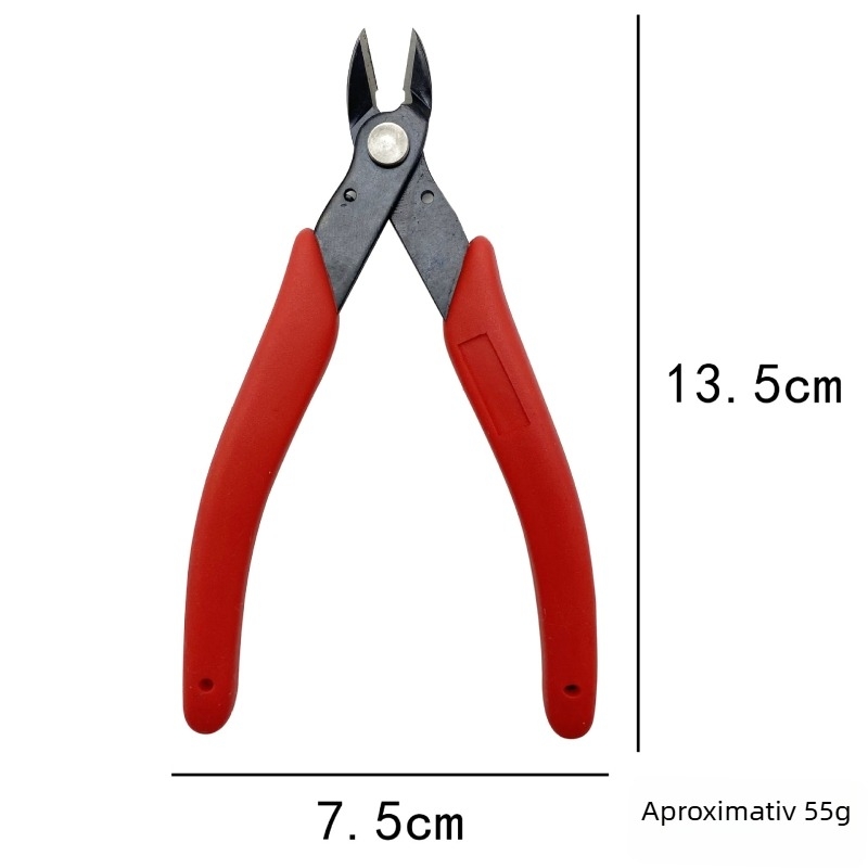 Clește de tăiere MTC pentru bijuterii, realizat manual, cu funcții de prindere și degajare a firelor, oțel 45#, 70 g