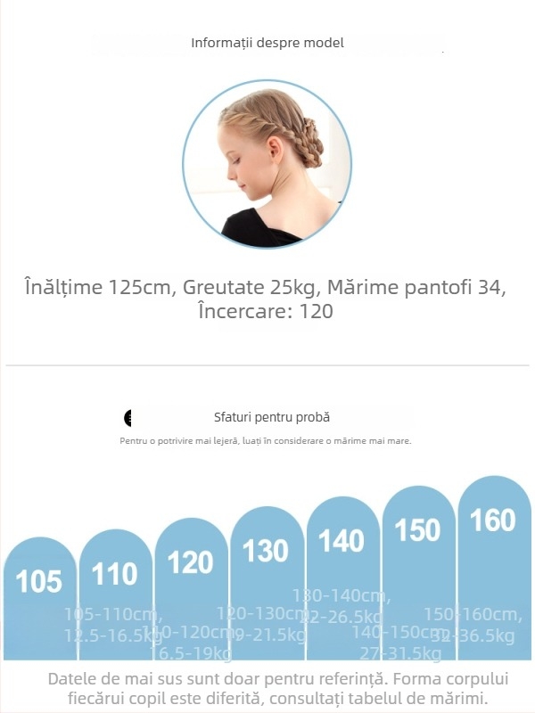 Rochie de balet pentru fete, cu mâneci lungi și tutu, dintr-o bucată – bumbac 93,2%, primăvară/toamnă, 3–8 ani, stil dulce