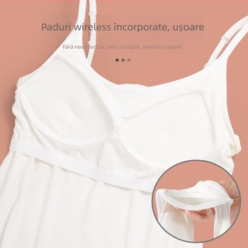 Top de dans pentru femei — top de tip camisole pentru antrenament, material amestec de bumbac cu 50% viscoză; căptușeală din același amestec cu 50% spandex; potrivit pentru street dance, balet, latin și dans modern.