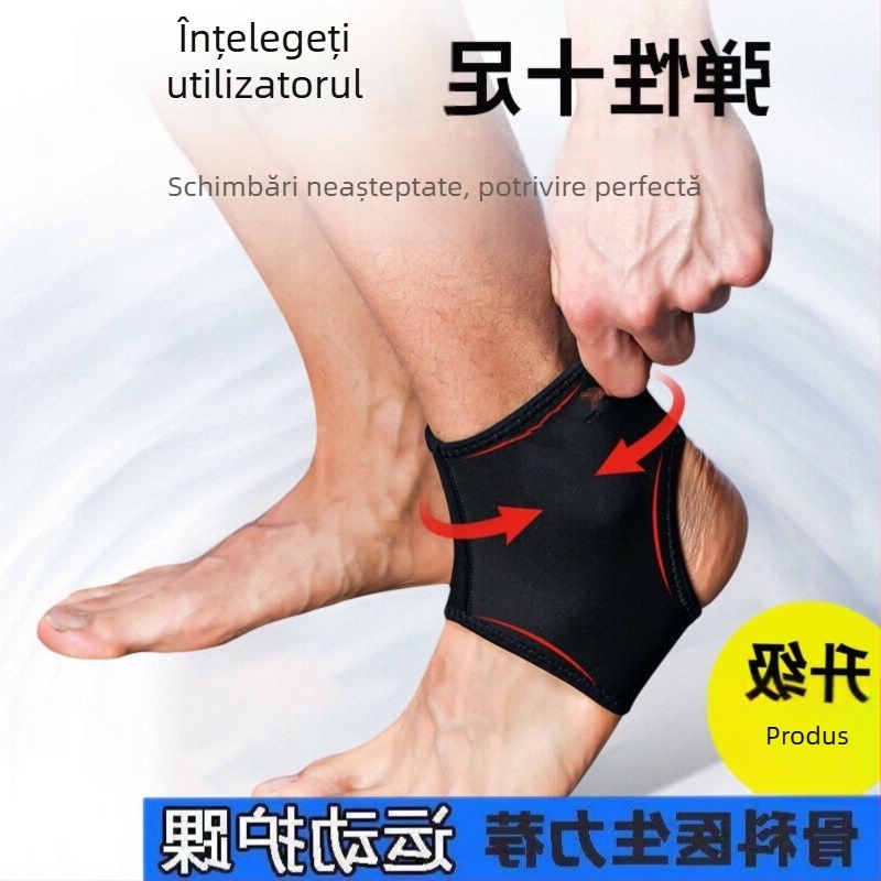 Upper Suport pentru gleznă pentru stabilizarea și reabilitarea articulației – structură din spandex, potrivire universală, protecție gleznă