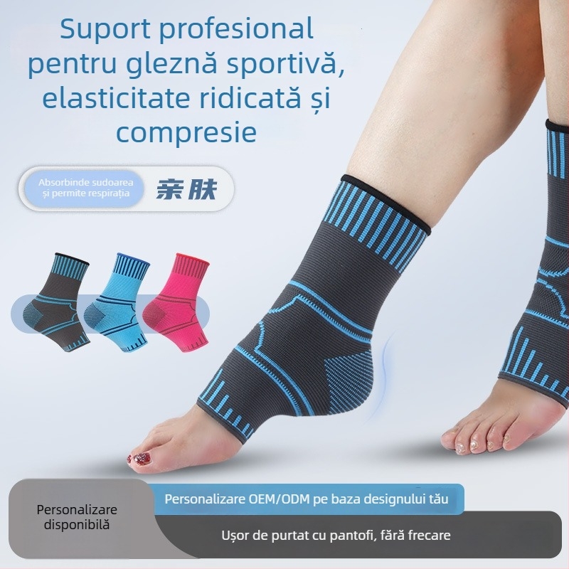 Protecție gleznă din nylon pentru adulți, anti-entorsă, pentru baschet