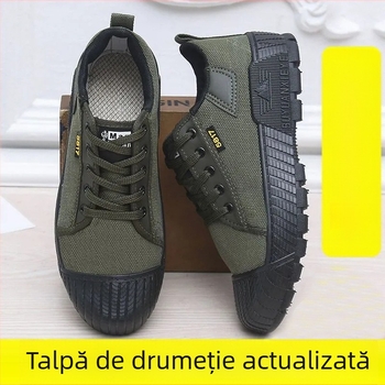 Pantofi de antrenament din pânză pentru bărbați, partea superioară din pânză, talpă injectată, toc mic 1–3 cm, lansare toamnă 2024