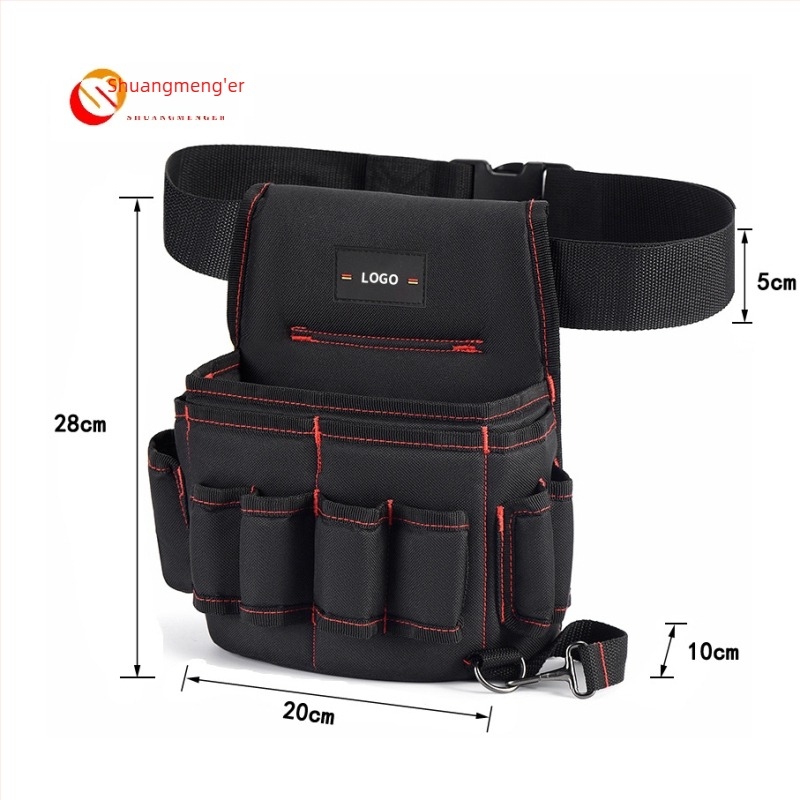 Double Dreamer Geantă pentru centură de scule, Curea talie multifuncțională, Material Oxford impermeabil, Geantă mică pentru electrician îngroșată, Stil ZC-YB-003